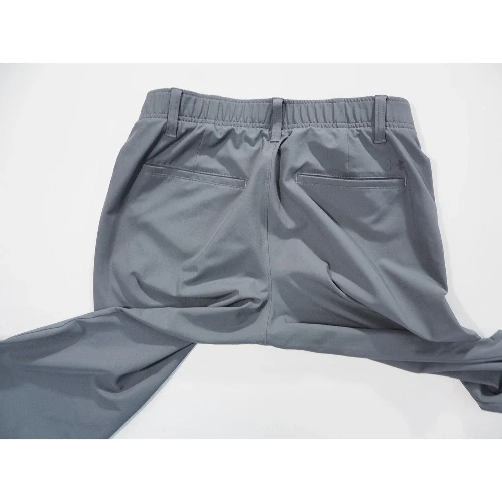 Under Armour Pants Mens 32x32 Gray Elastic Waist Stretch Performance Athletic - Picture 9 of 10